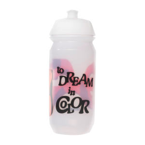 cycling water bottle with red and black art work